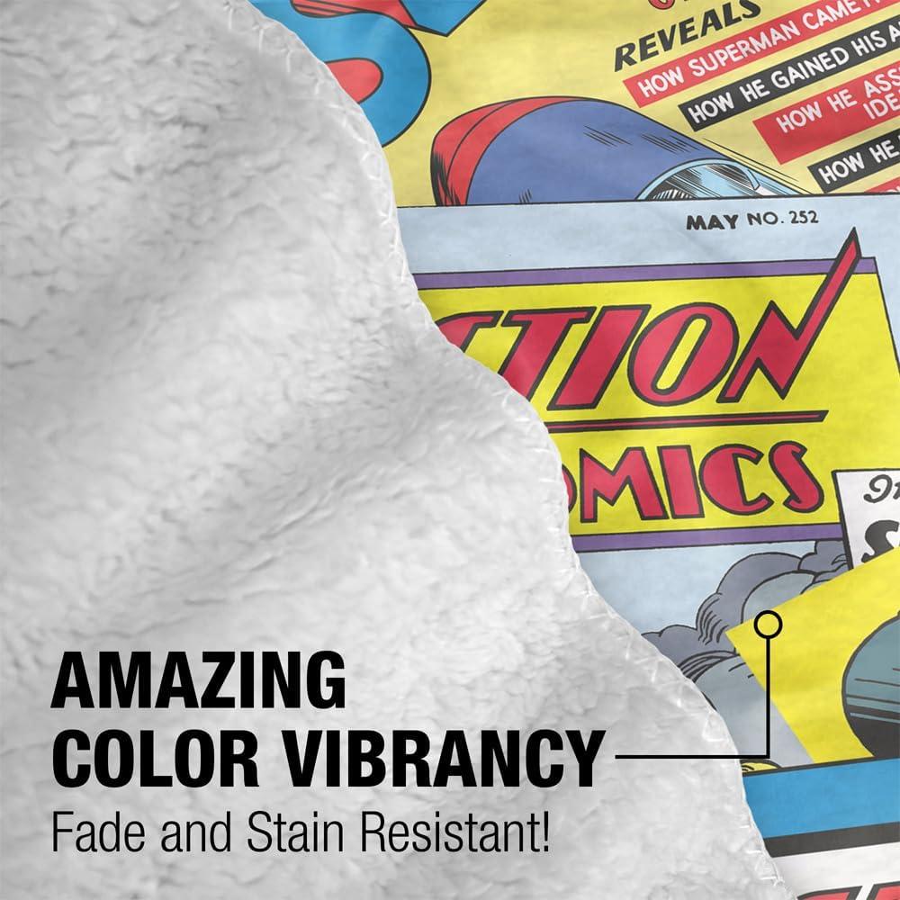 Manta de Bebé Sherpa Superman 76x102cm - Suave y Cálida