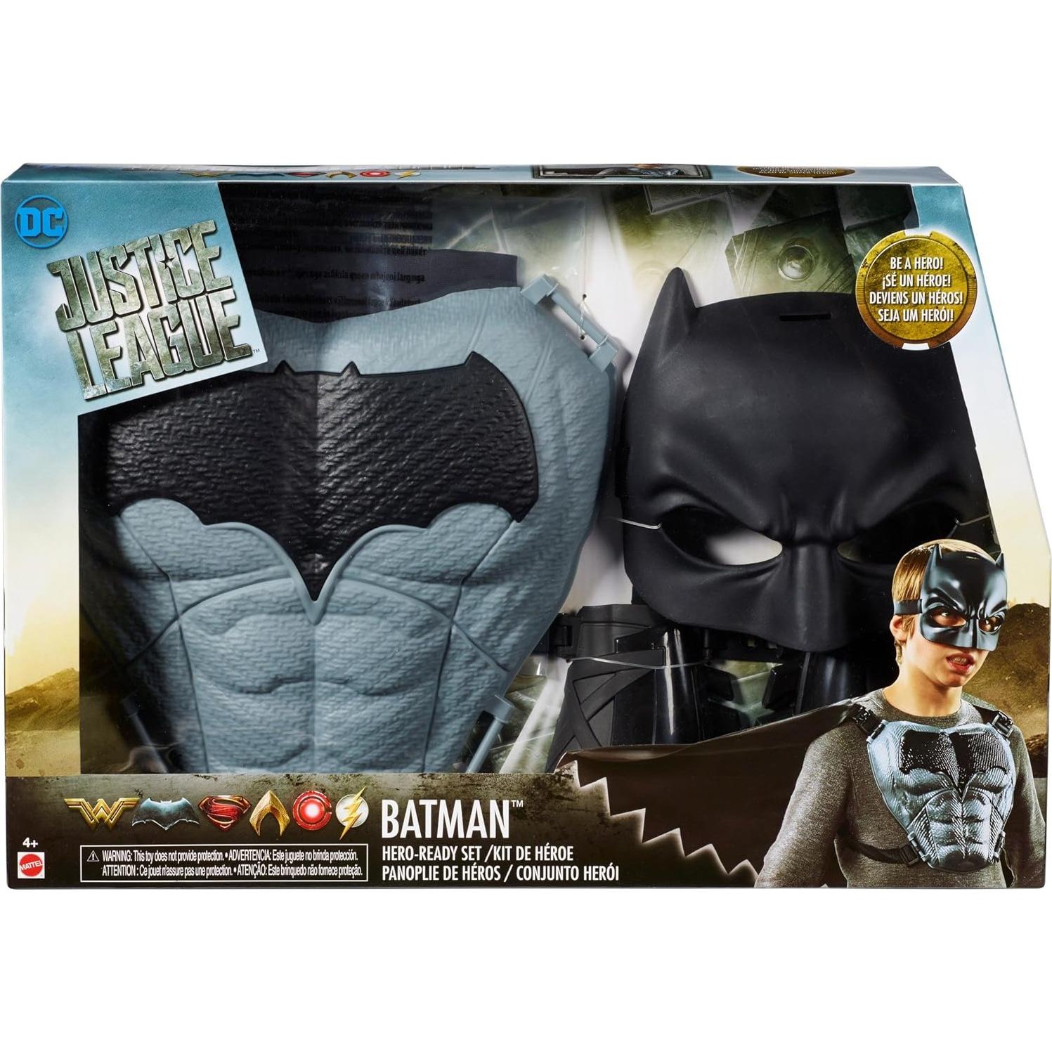Conjunto de Juego de Rol Batman Mattel - Capa, Capucha y Guanteletes