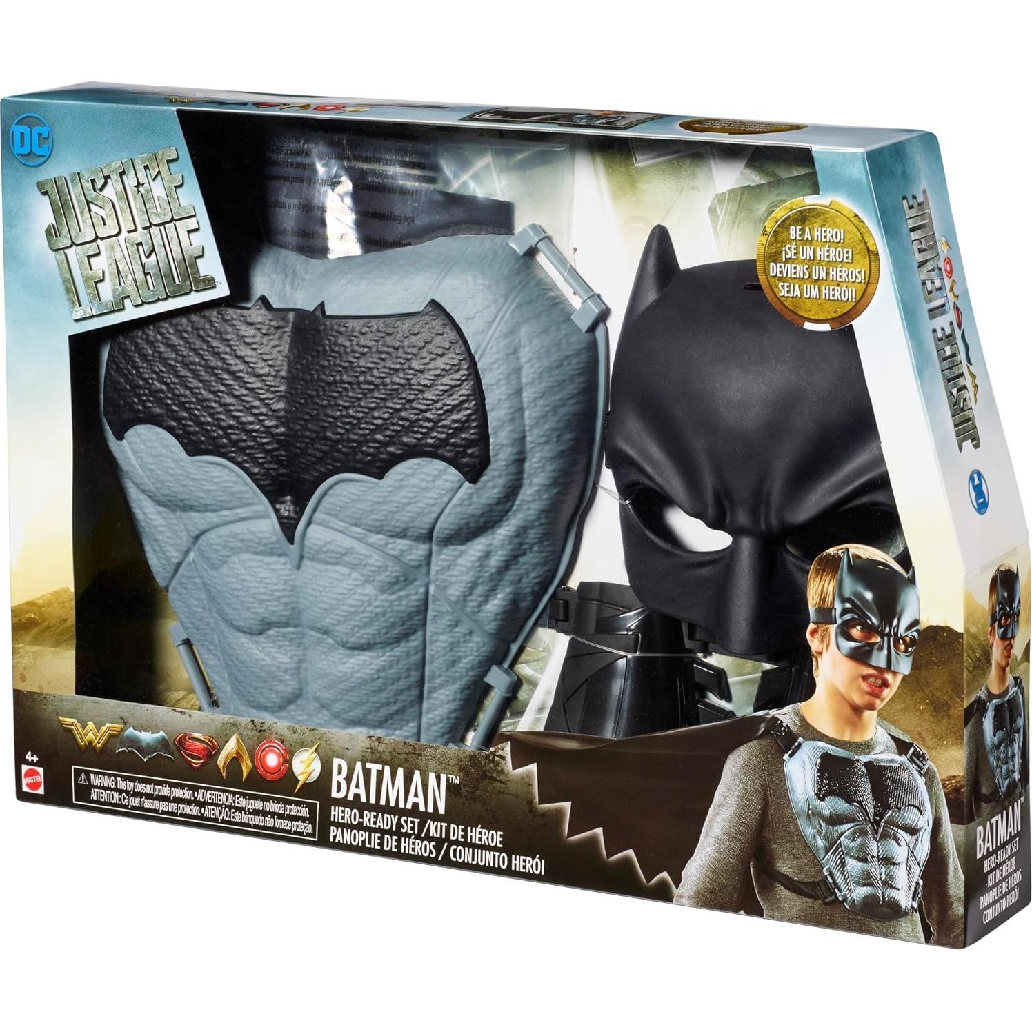 Conjunto de Juego de Rol Batman Mattel - Capa, Capucha y Guanteletes