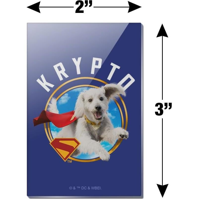 Imán de Refrigerador Superman 2025 Acrílico Rectangular 7.6x5.1cm