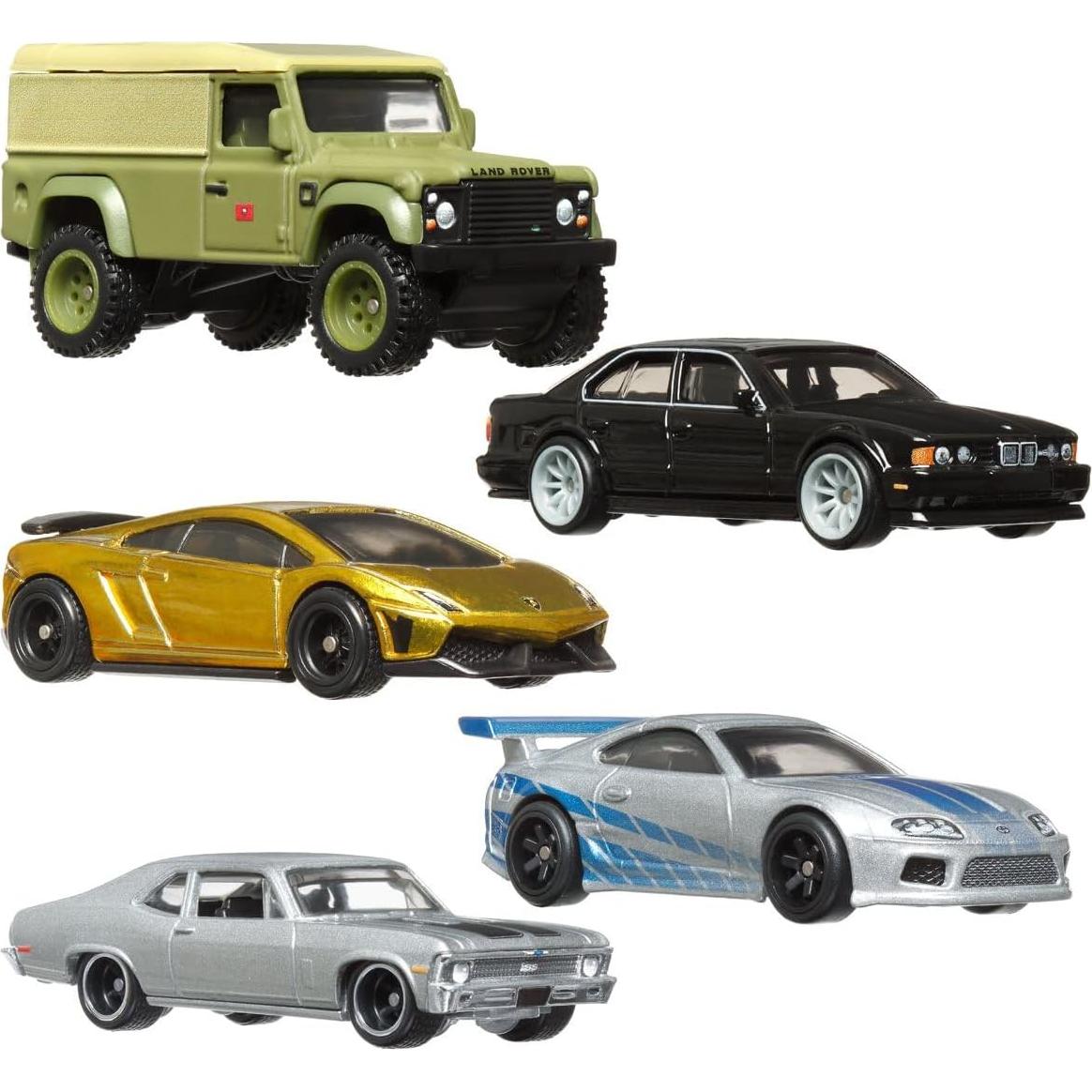 Hot Wheels Conjunto Premium Rápido y Furioso 5 Autos Diecast