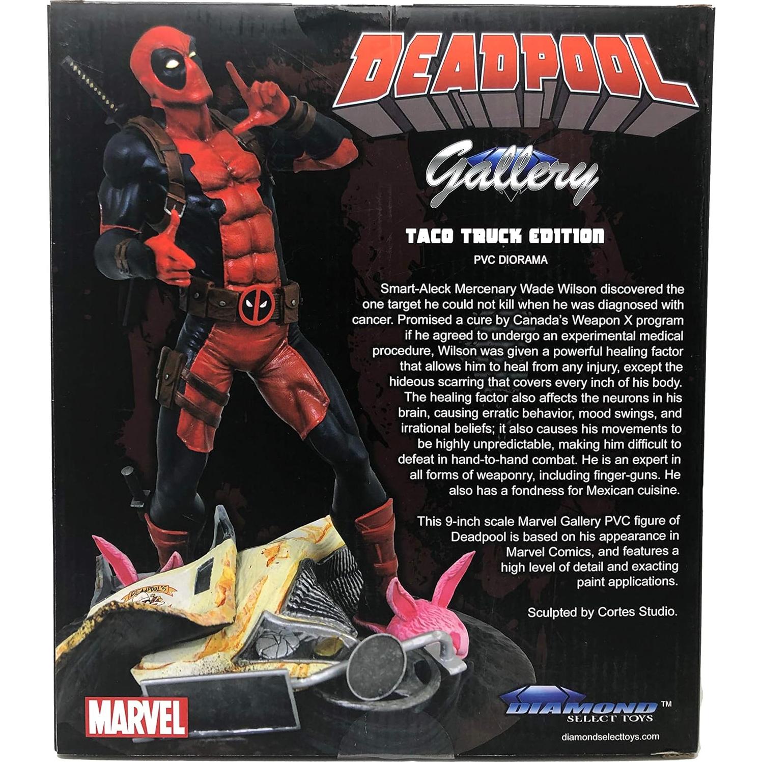 Figura Diorama Deadpool Camión de Tacos Diamond Select 25.4 cm PVC