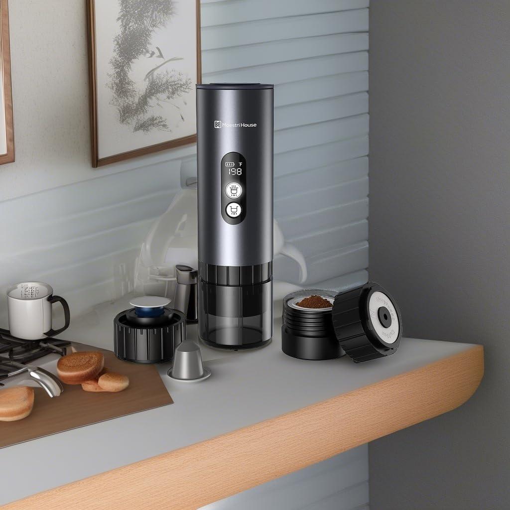 Maestri House Máquina de Espresso Portátil 150W Gris