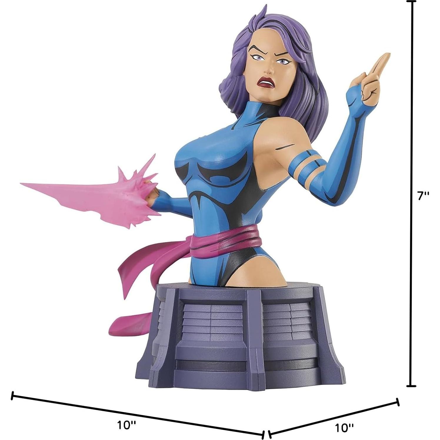 Busto Psylocke 1:7 Diamond Select Toys - X-Men Animado 15.24 cm
