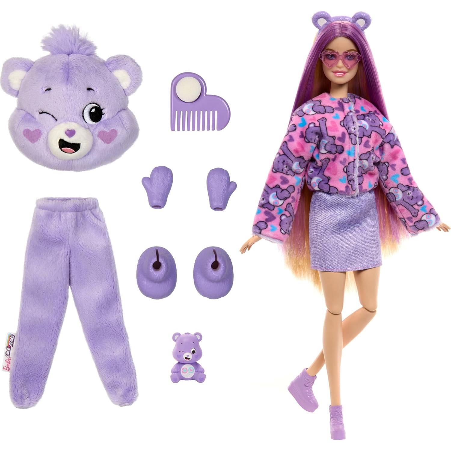 Muñeca Barbie Cutie Reveal Care Bears Share Bear 10 Sorprisas