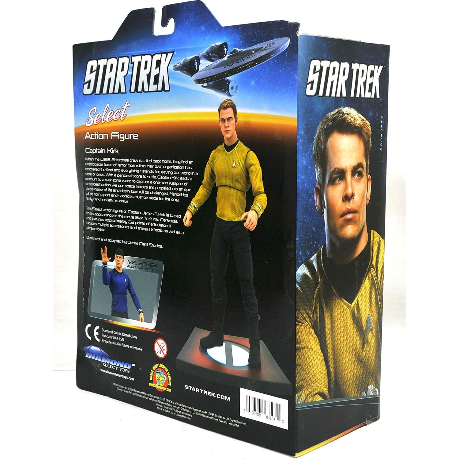Figura de Acción Capitán Kirk Star Trek Diamond Select 17.78 cm