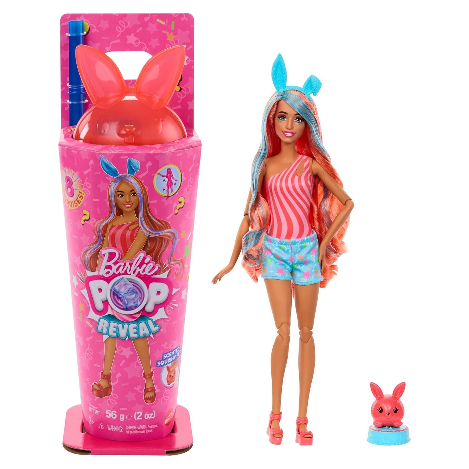 Muñeca Barbie Pop Reveal Conejito Brillante con 8 Sorprisas