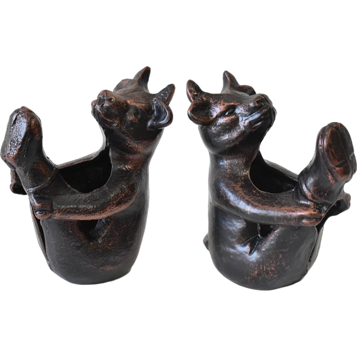 Soportes de Libros Decorativos JUCONSIN de Hierro Fundido - 2 Piezas