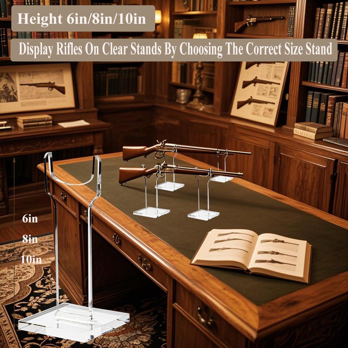 Soporte de Exhibición para Rifle LITAITAI Acrílico 20.32/25.4 cm