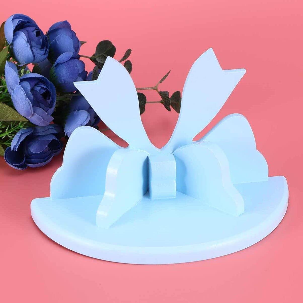 Estante Flotante de Madera DOITOOL Azul 19.8x12.4 cm Diseño Mariposa