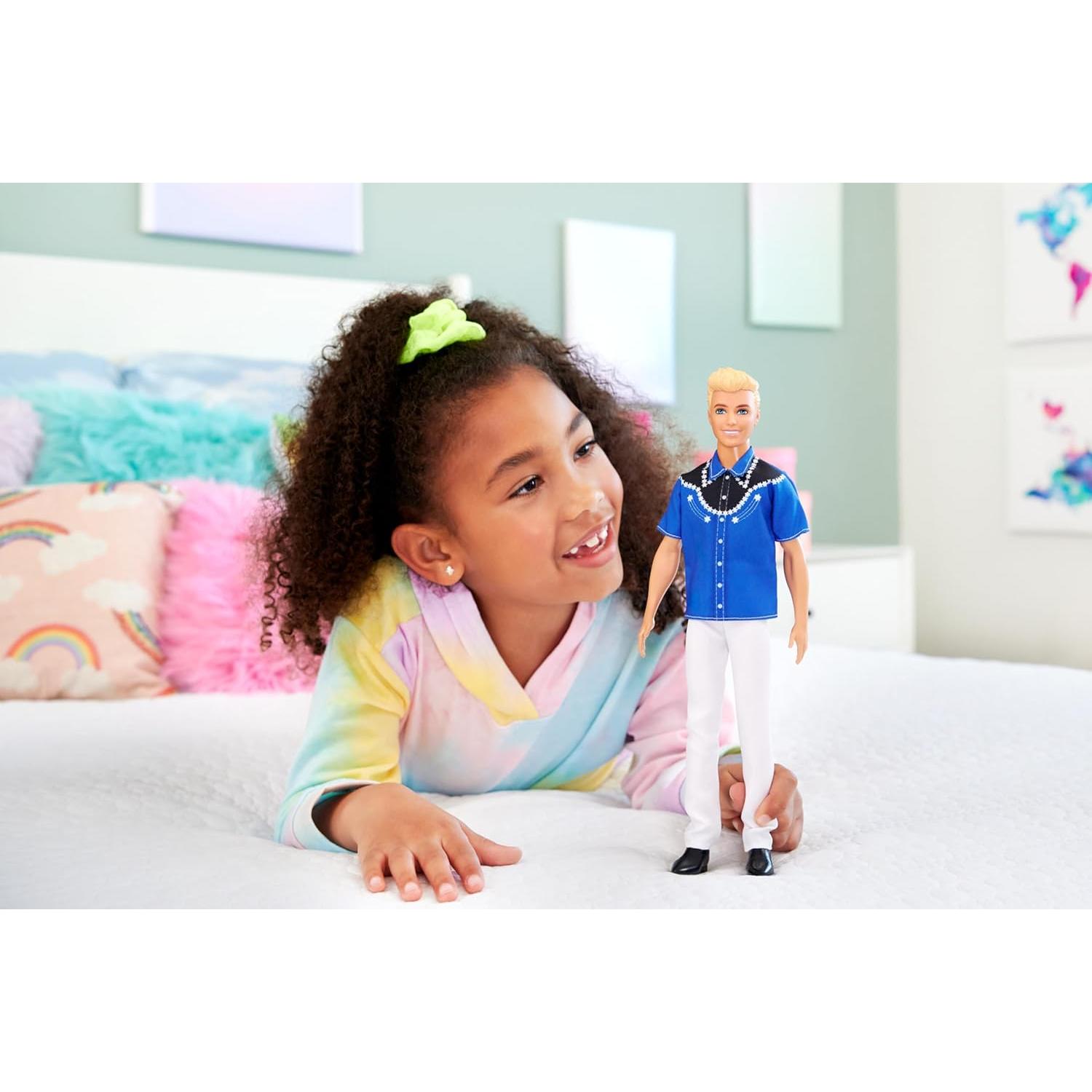 Muñeco Ken Barbie Fashionistas #226 con Camisa Western y Botas