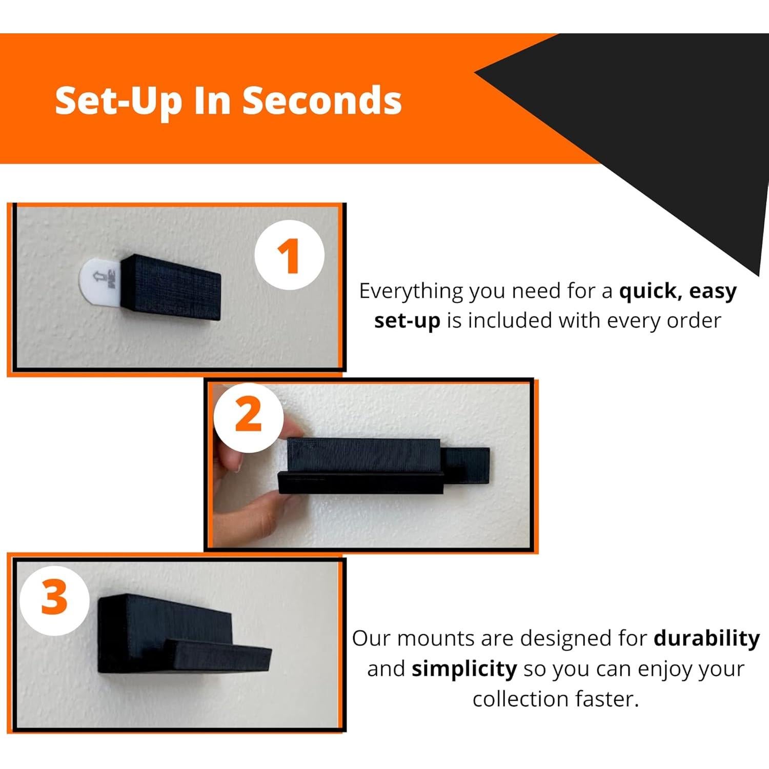 Soporte de Pared para Discos de Vinilo 3D Lasers Lab - Paquete de 2