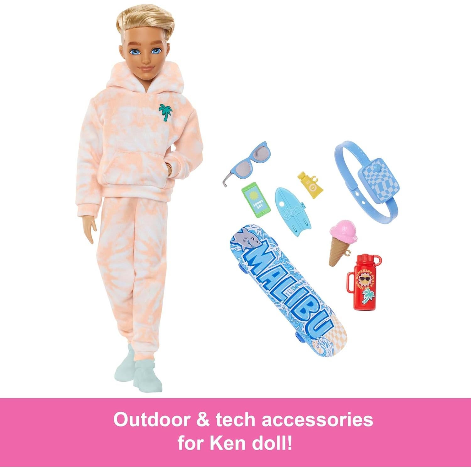 Muñeca Ken Barbie Dream Besties con Accesorios de Verano