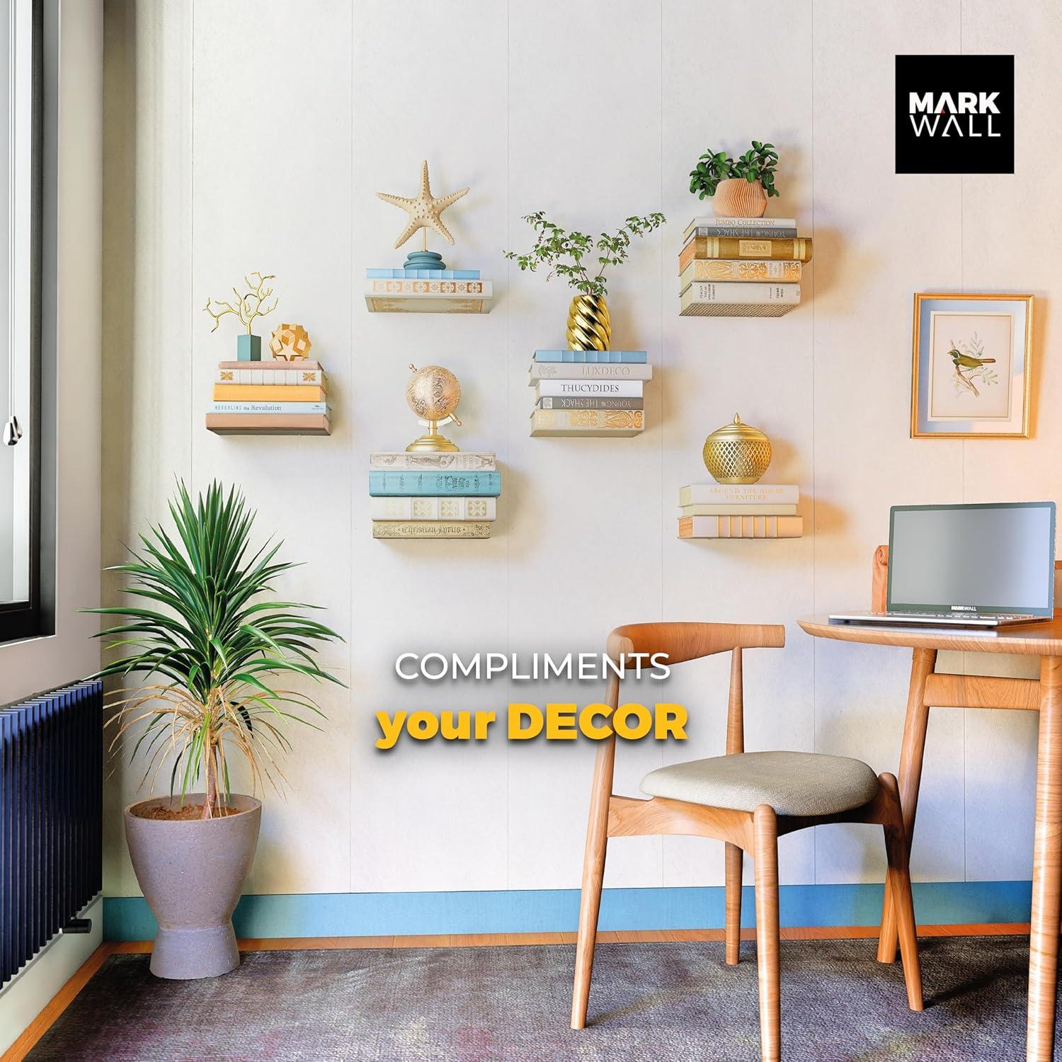 Estantería Flotante Invisible MARKWALL - Paquete de 6 Unidades