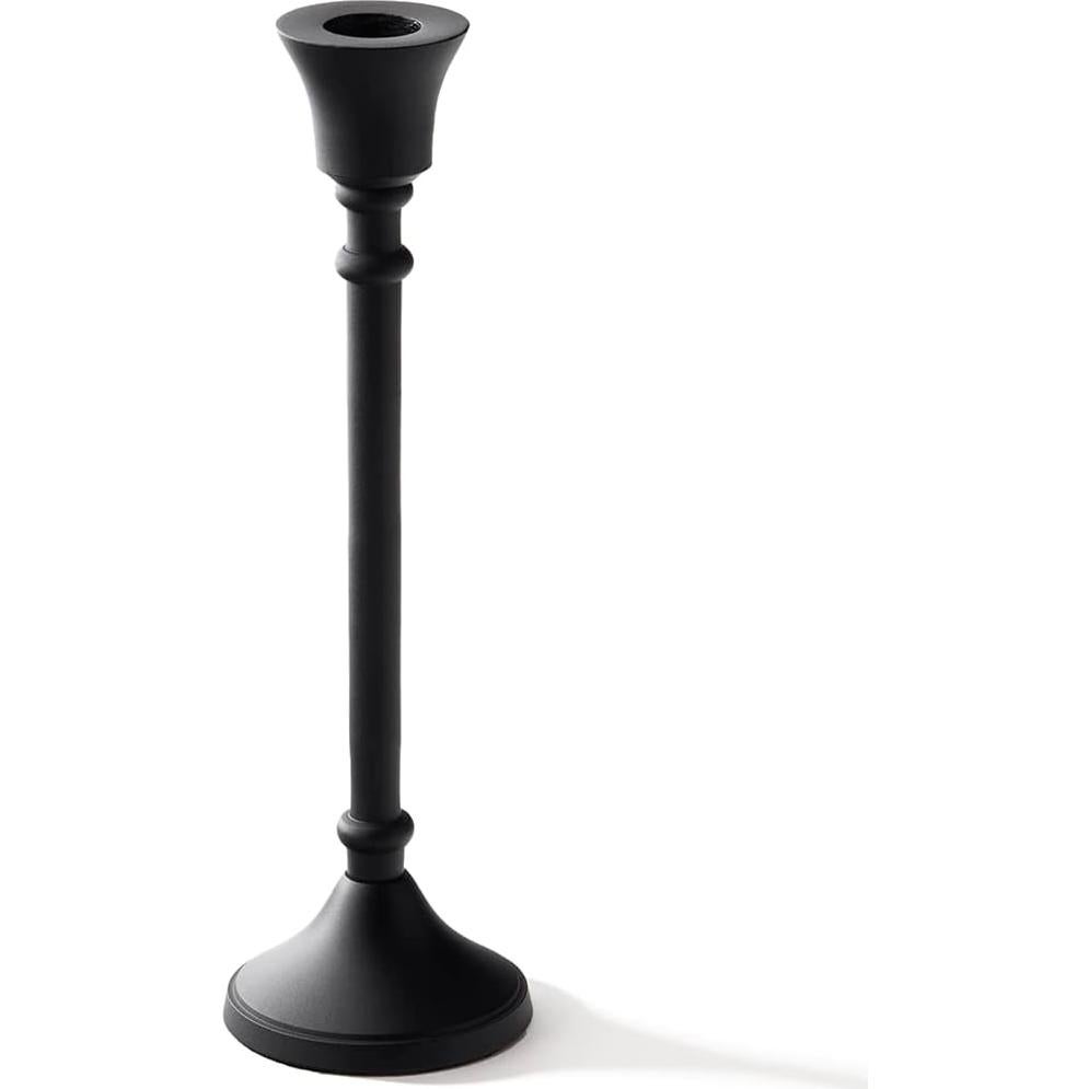Soporte para Velas Taper LampLust, Negro Mate, 22.86 cm
