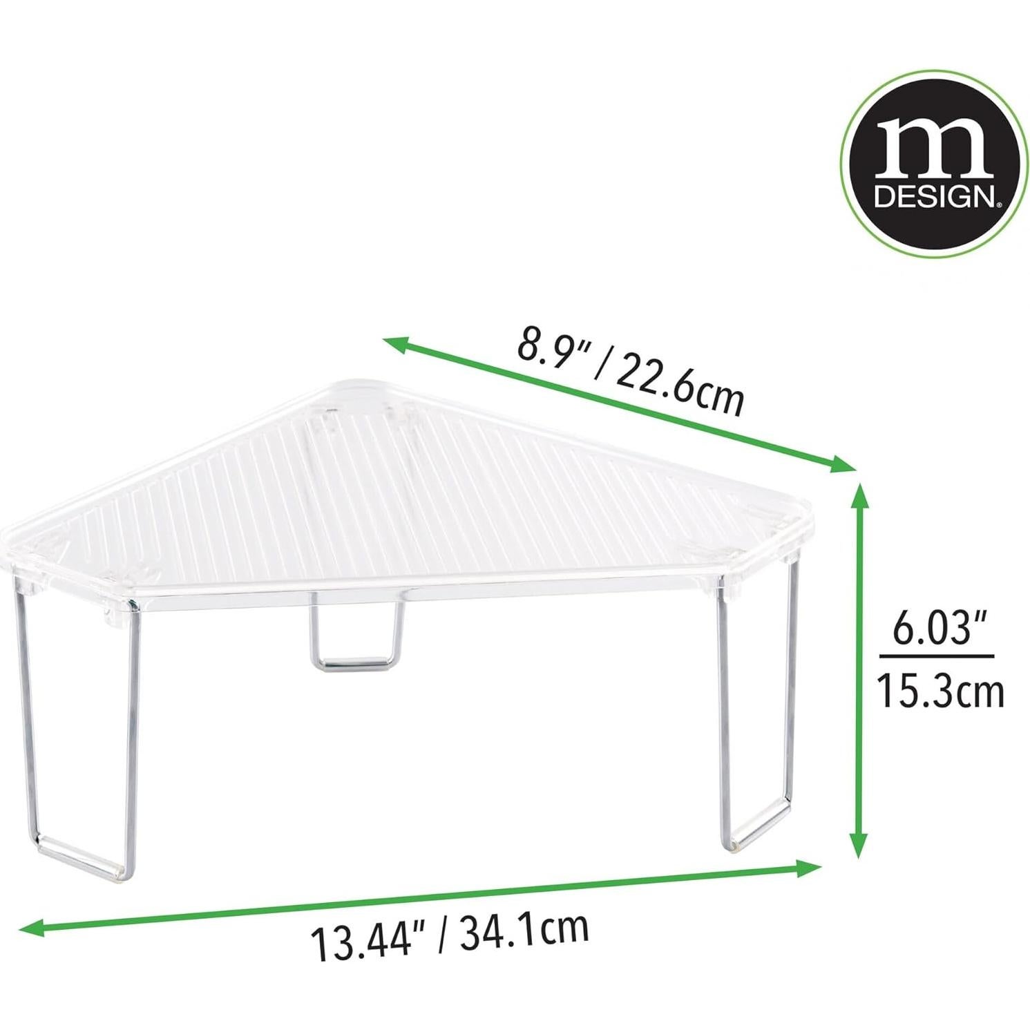 Estante Organizador Plegable de Esquina mDesign - 2 Paquete