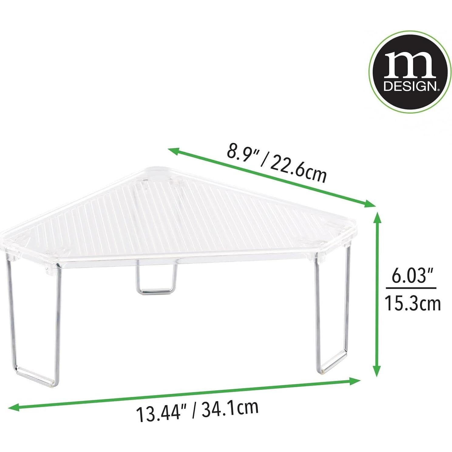 Estante Organizador Plegable de Esquina mDesign - 2 Paquete