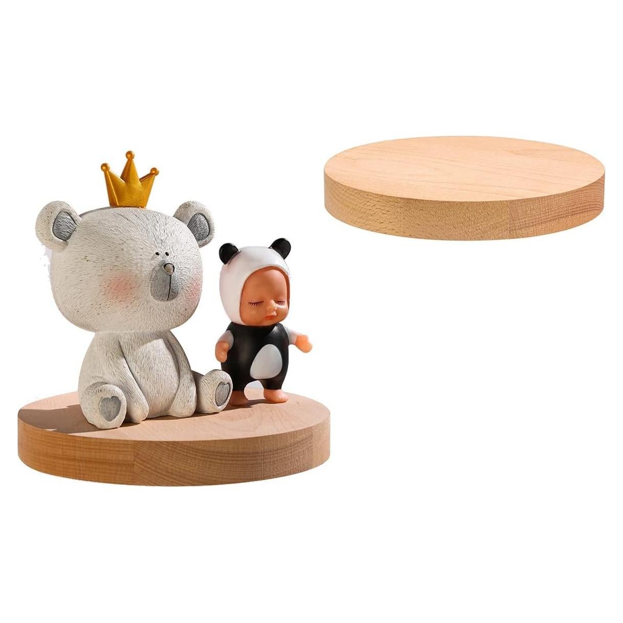 Estantes Flotantes de Madera Z metnal 20 cm - 2 Unidades