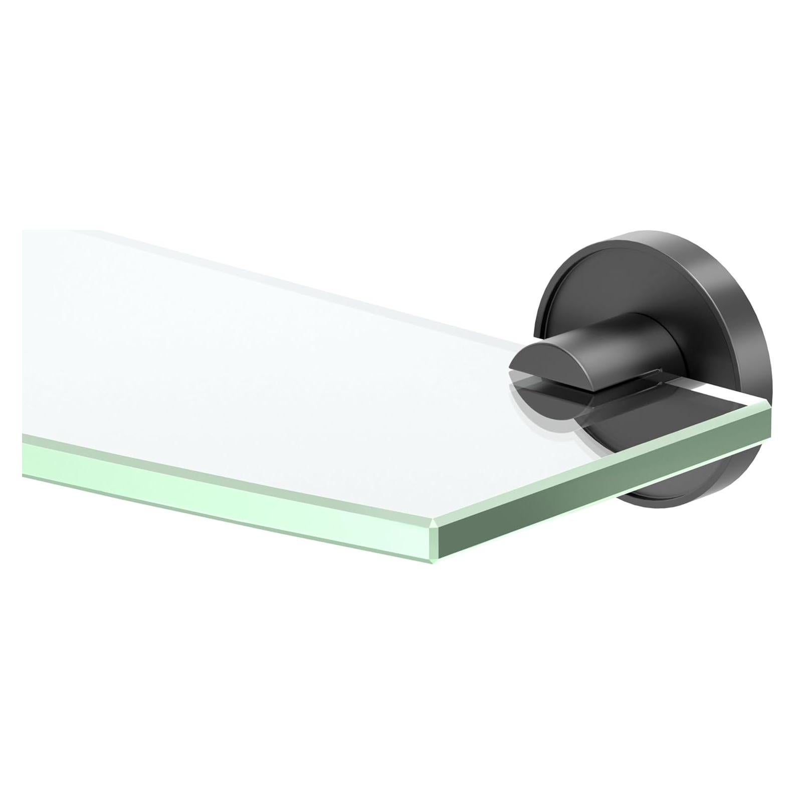 Estante de Vidrio Gatco Sky Negro Mate 50.8x5.08 cm