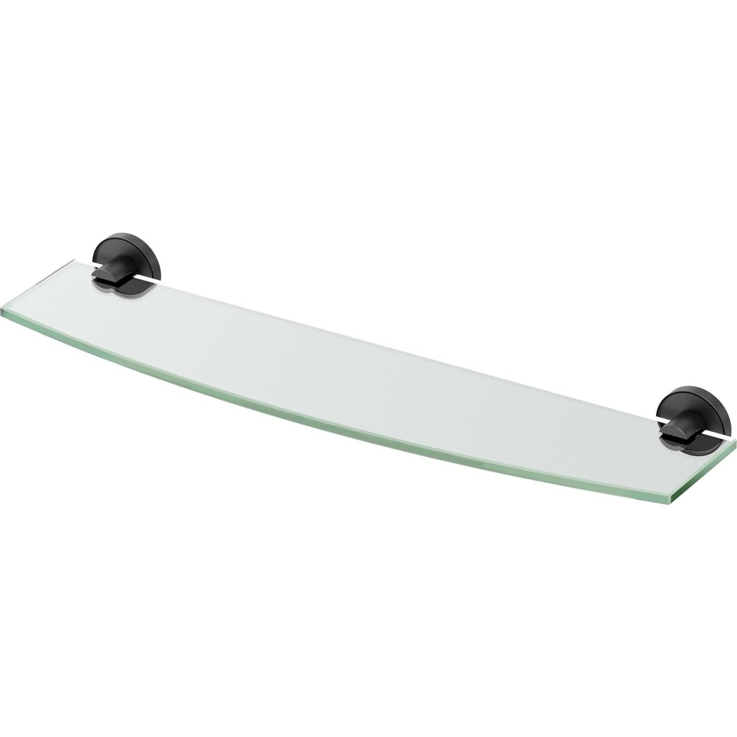 Estante de Vidrio Gatco Sky Negro Mate 50.8x5.08 cm