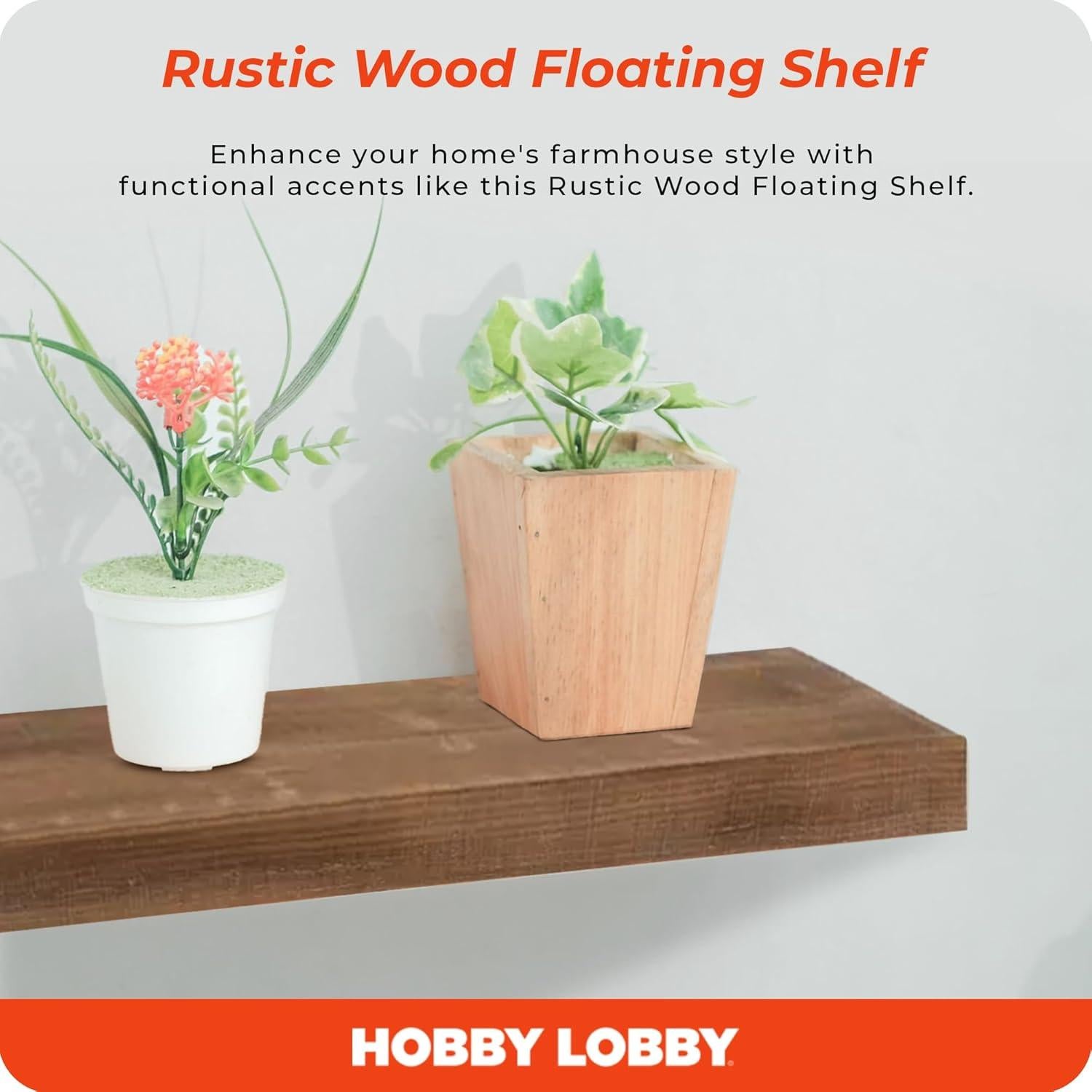 Estante Flotante Hobby Lobby 40.25 cm Marrón Rústico