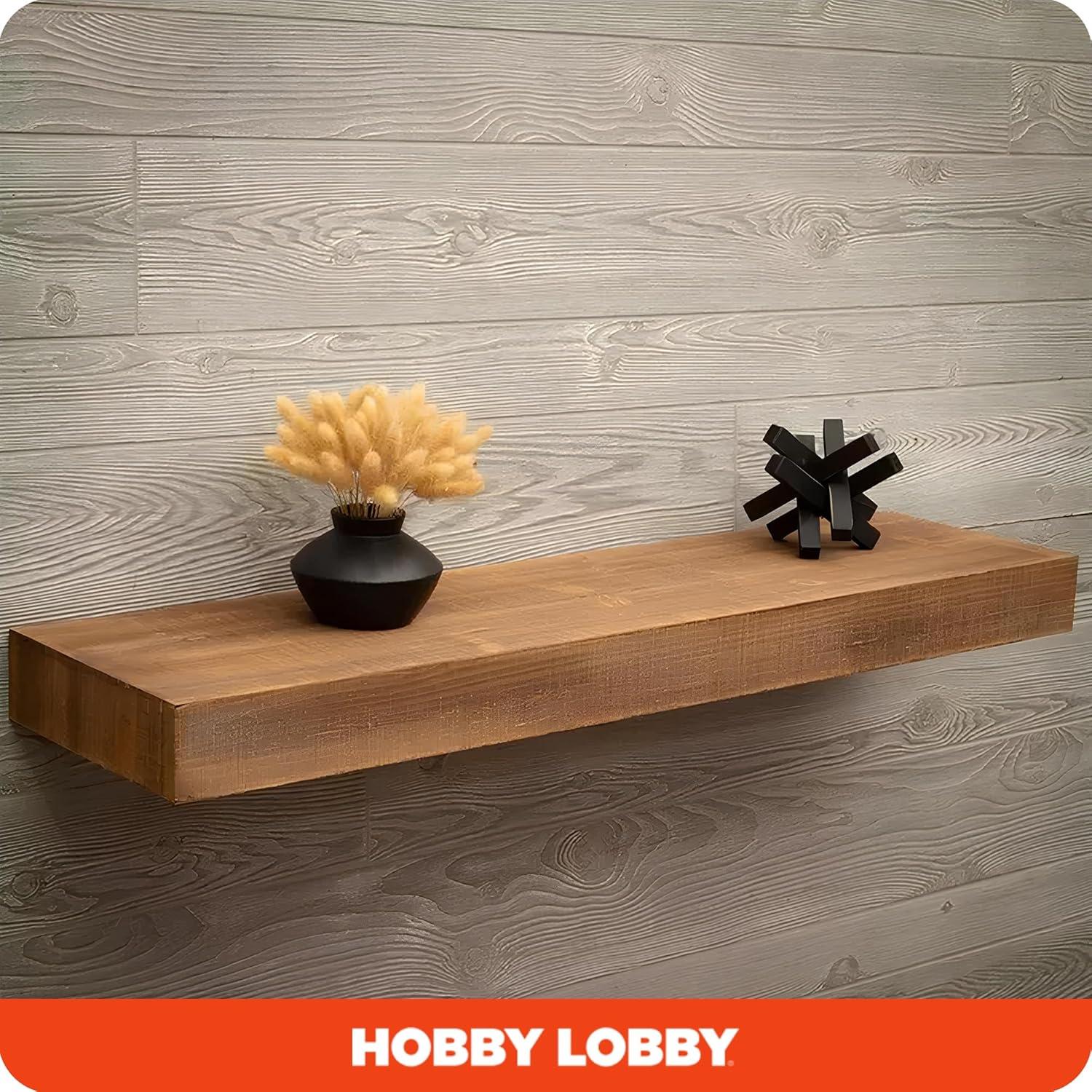 Estante Flotante Hobby Lobby 40.25 cm Marrón Rústico