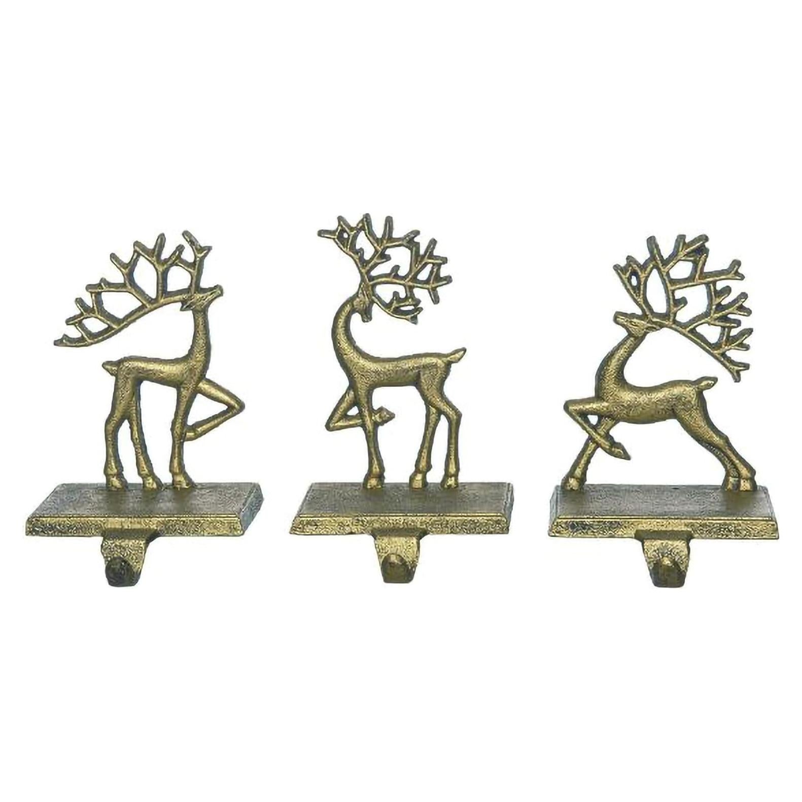 Soporte para Calcetines Navideños Transpac TC01667 - Set de 3 Renos