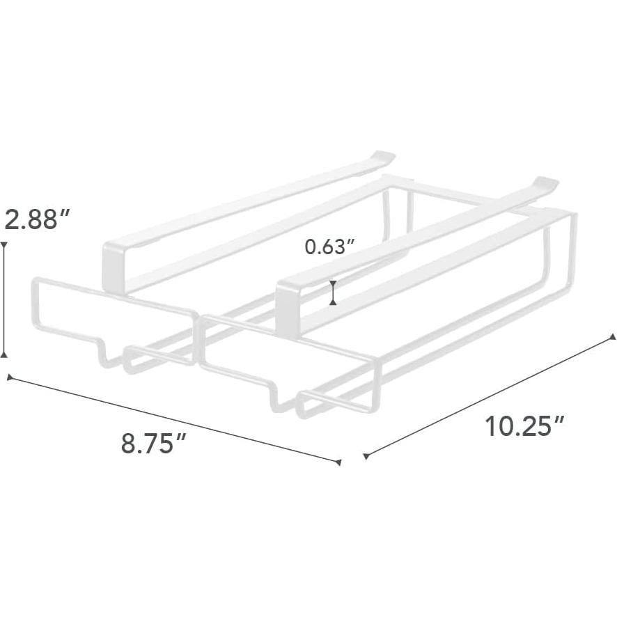 Soporte Colgante para Copas de Vino Yamazaki 2464 Blanco