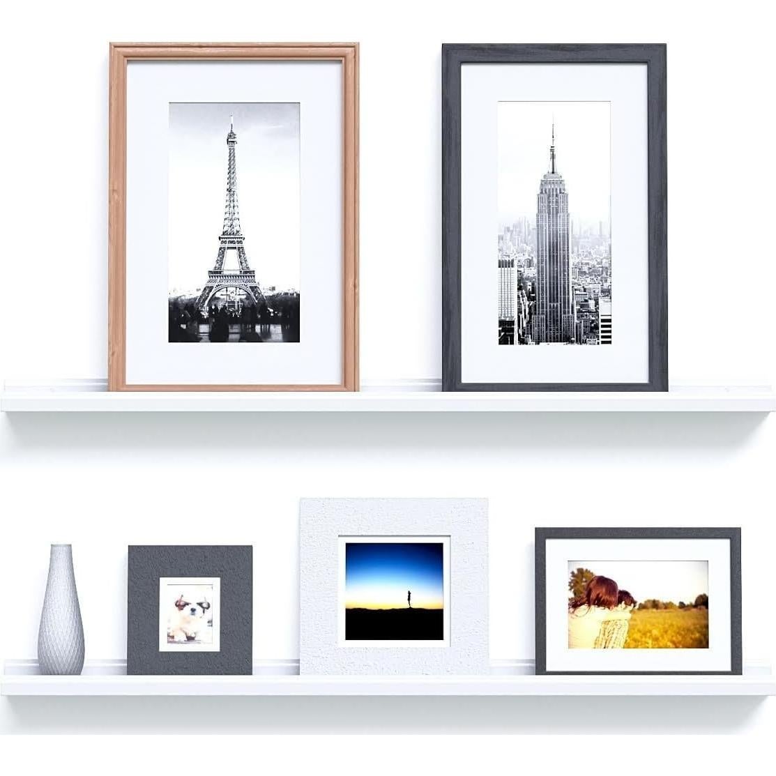 Estante Flotante Lykos Blanco 116.8 cm para Sala de Estar