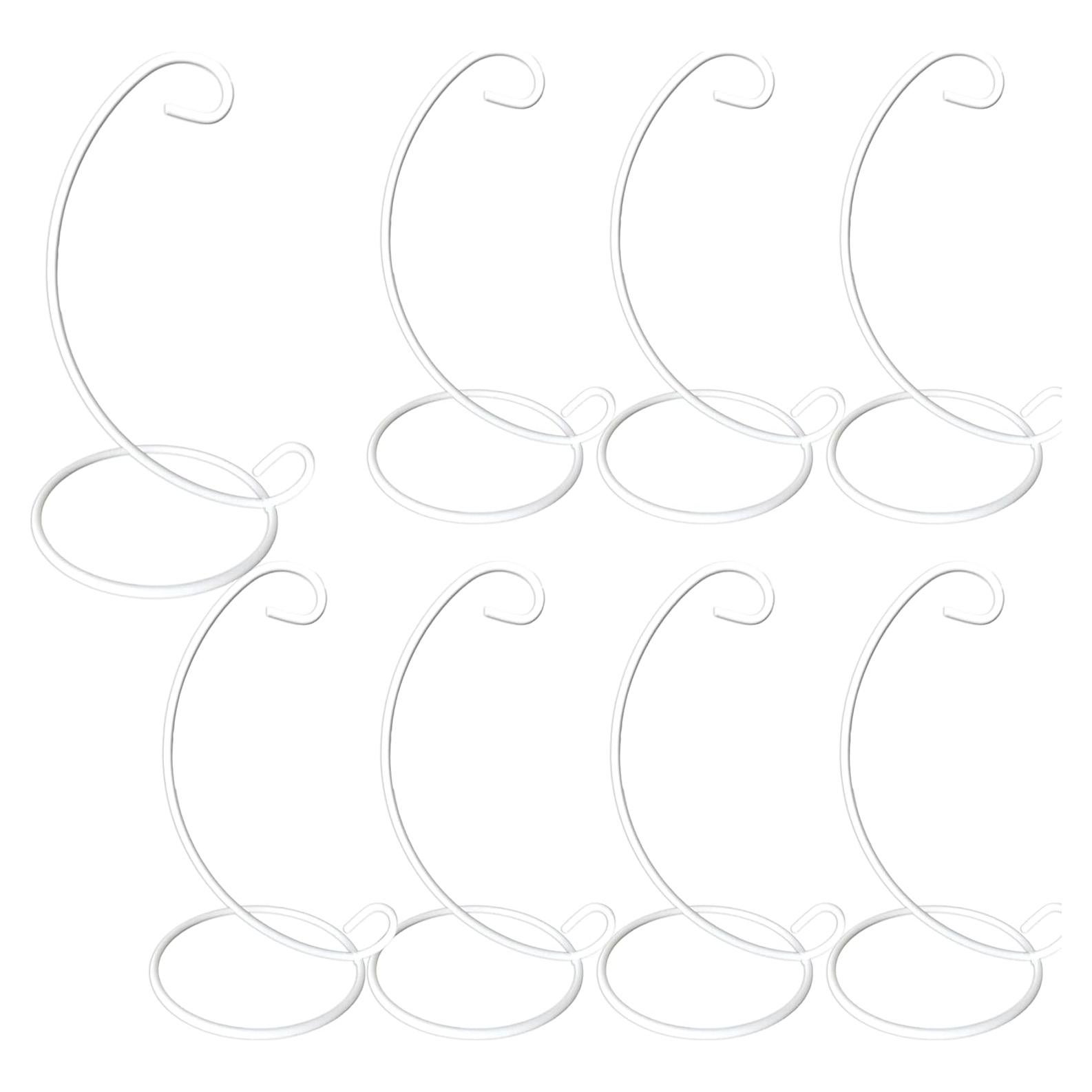 Soportes para Adornos Metal Blanco Banberry - Juego de 8 - 28 cm
