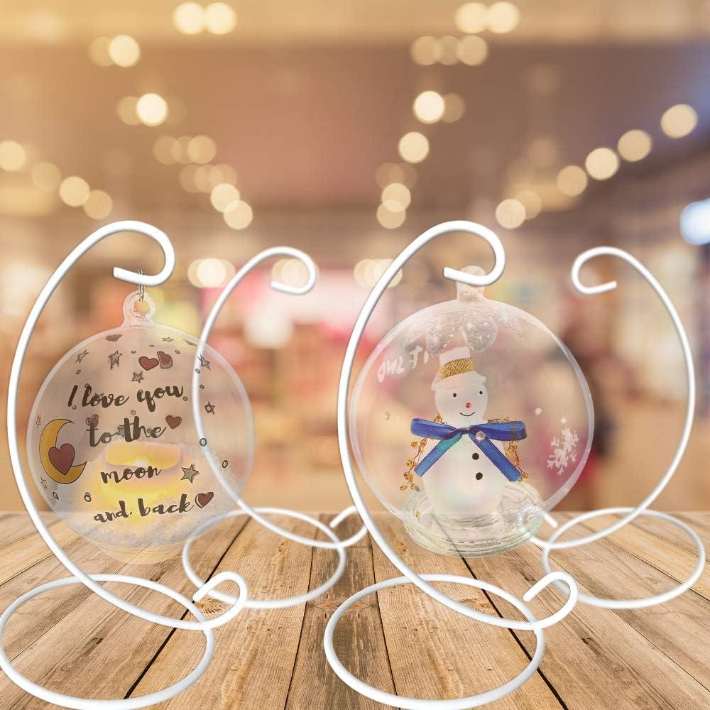 Soportes para Adornos Metal Blanco Banberry - Juego de 8 - 28 cm