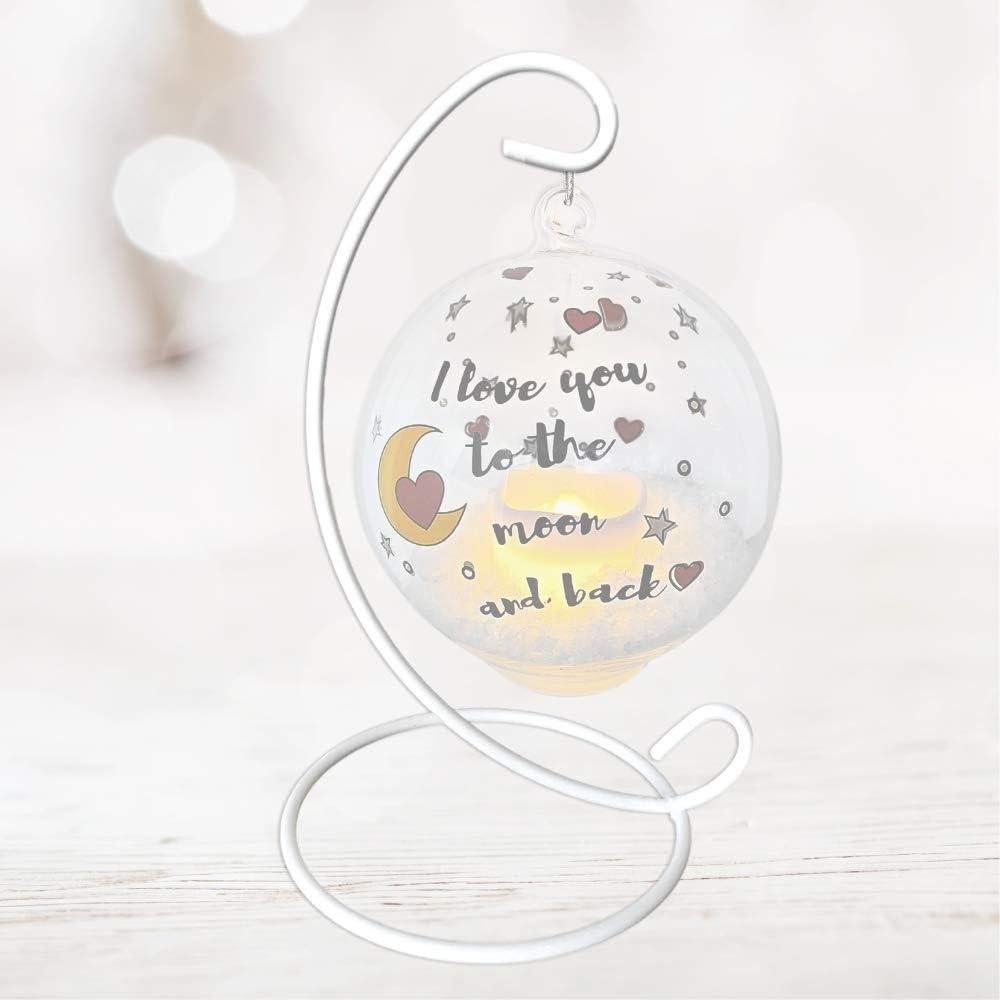 Soportes para Adornos Metal Blanco Banberry - Juego de 8 - 28 cm