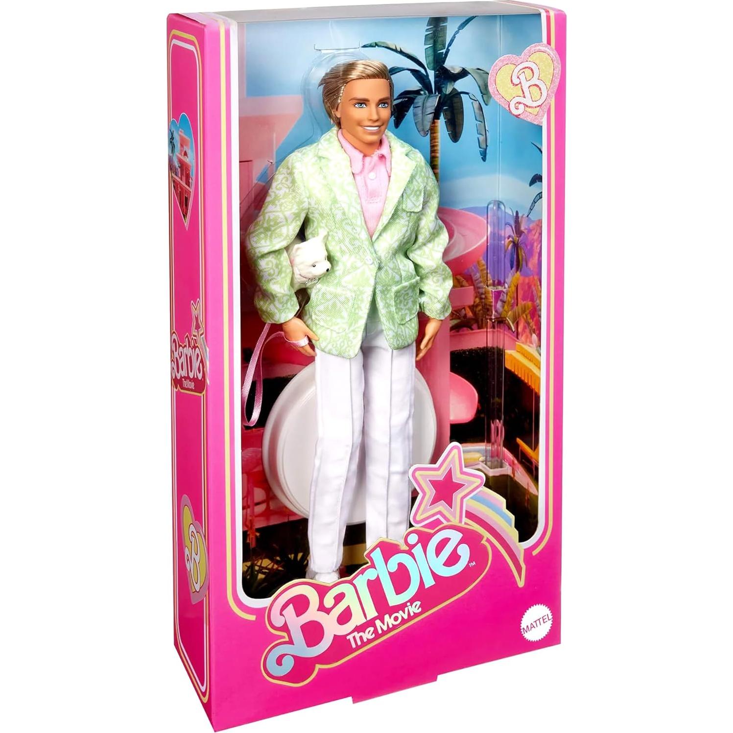 Muñeco Ken Barbie Papá de Sugar Traje Pastel con Perro