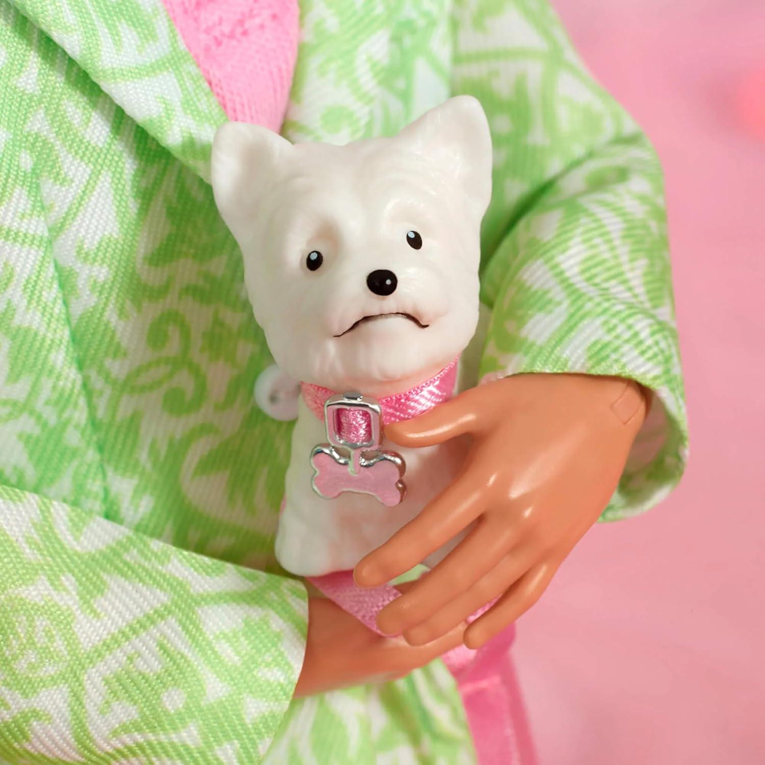 Muñeco Ken Barbie Papá de Sugar Traje Pastel con Perro