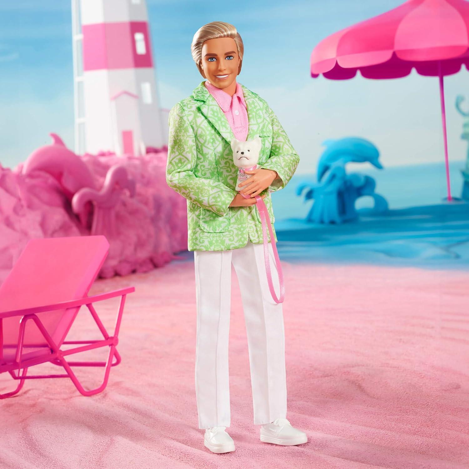 Muñeco Ken Barbie Papá de Sugar Traje Pastel con Perro