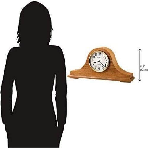 Reloj de Mantel Howard Miller Nicholas Cuarzo Roble Dorado