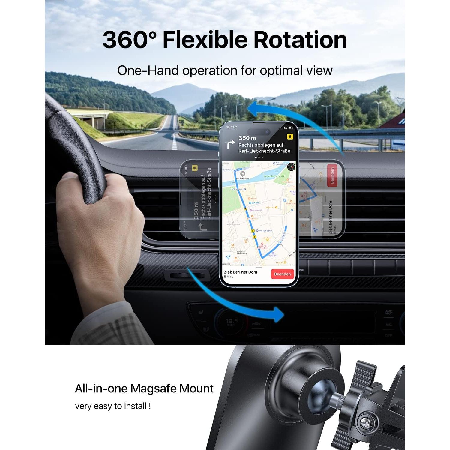 Soporte de Coche Andobil Magsafe Pro 360° para iPhone