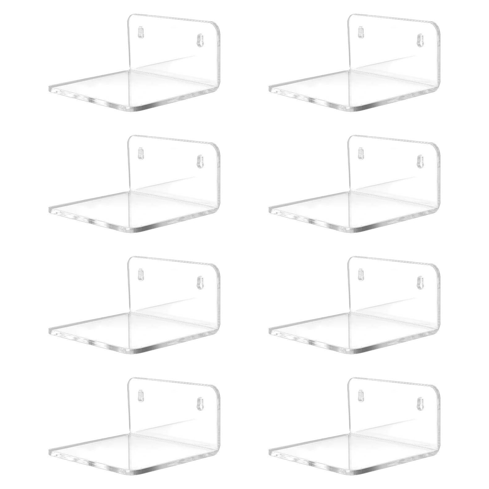 Estantes Flotantes de Acrílico Trailwalk - 8 Piezas 10x8.8cm