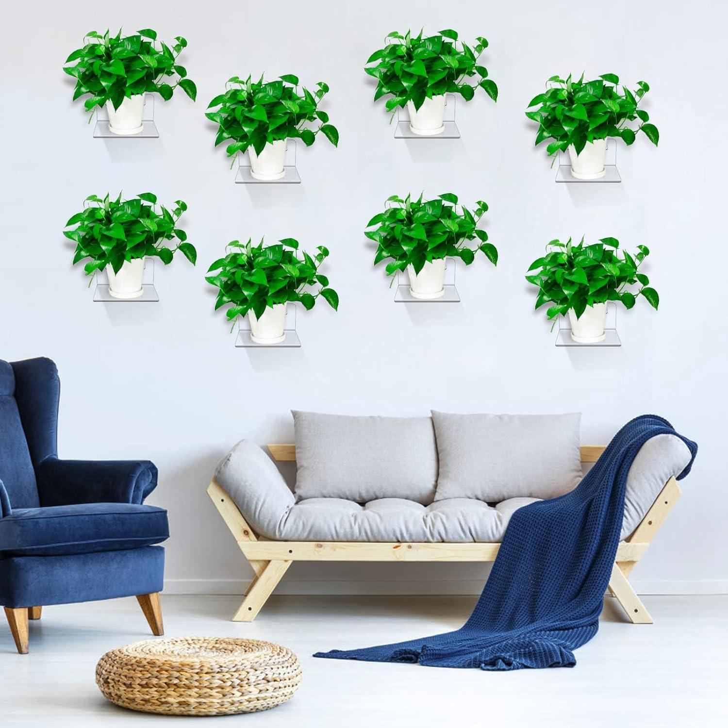 Estantes Flotantes de Acrílico Trailwalk - 8 Piezas 10x8.8cm