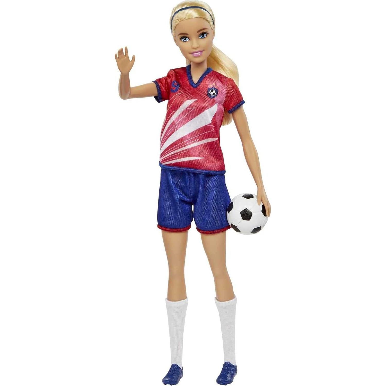 Muñeca Barbie Jugadora de Fútbol con Accesorios #9