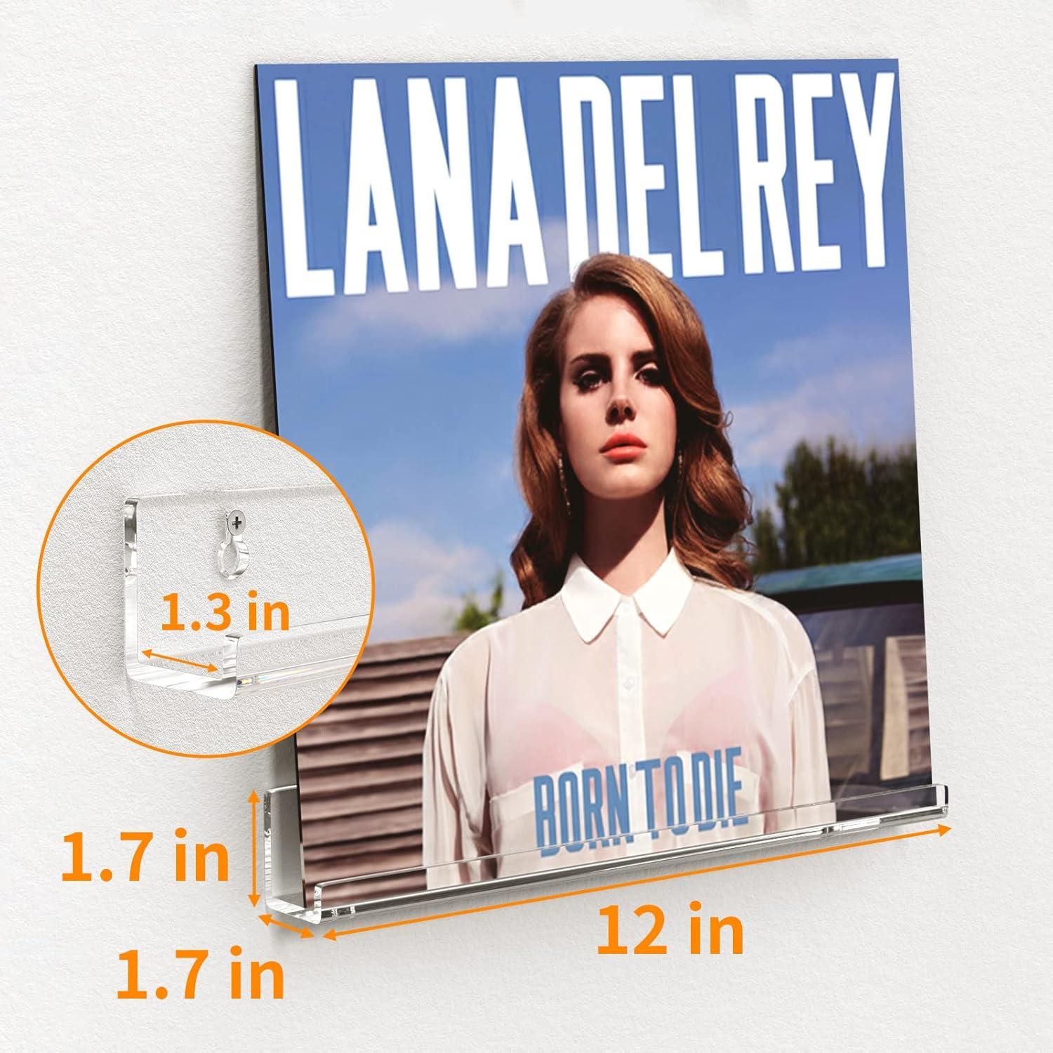 Estante de Vinilos FEMELI - 6 Soportes Acrílicos 30.48 cm