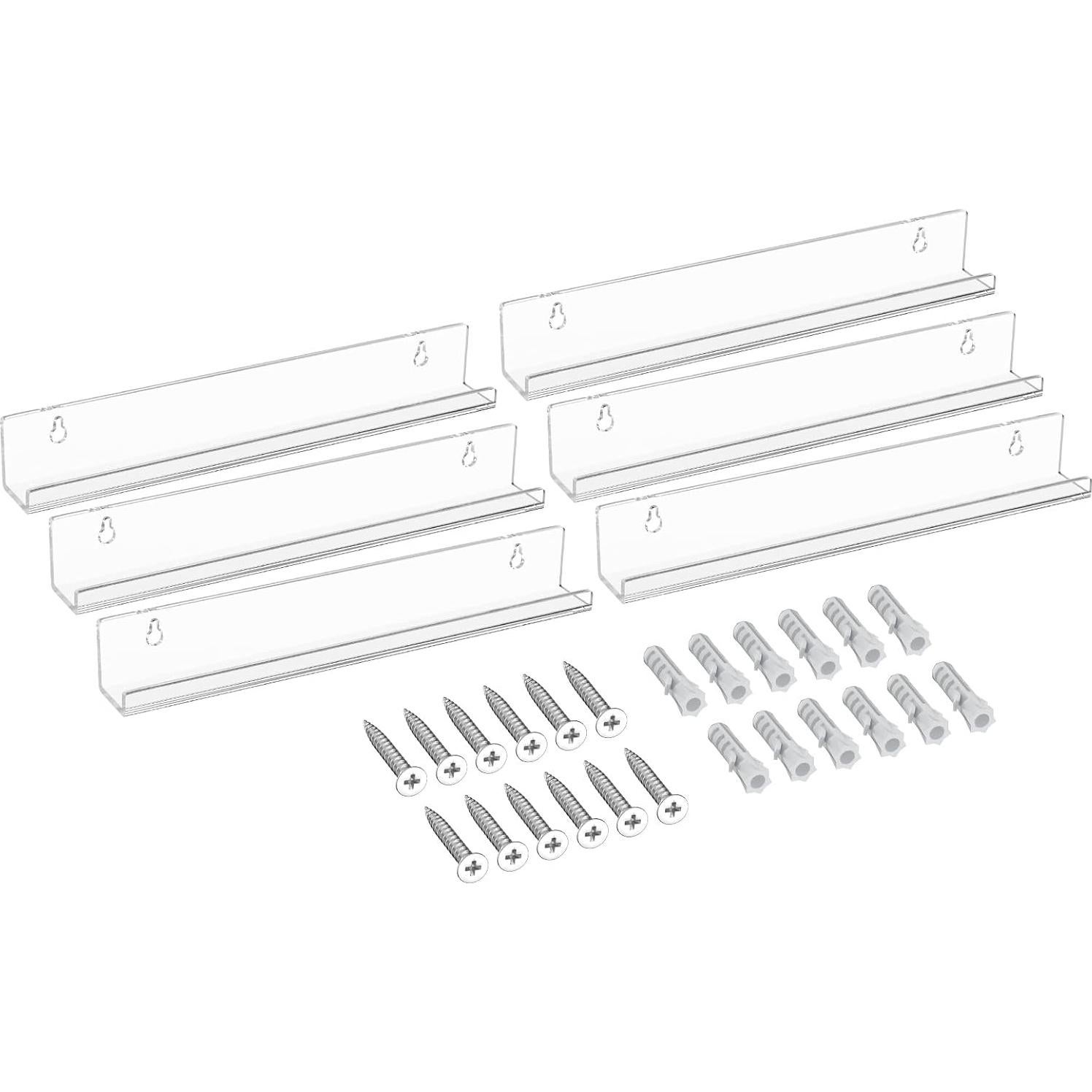 Estante de Vinilos FEMELI - 6 Soportes Acrílicos 30.48 cm