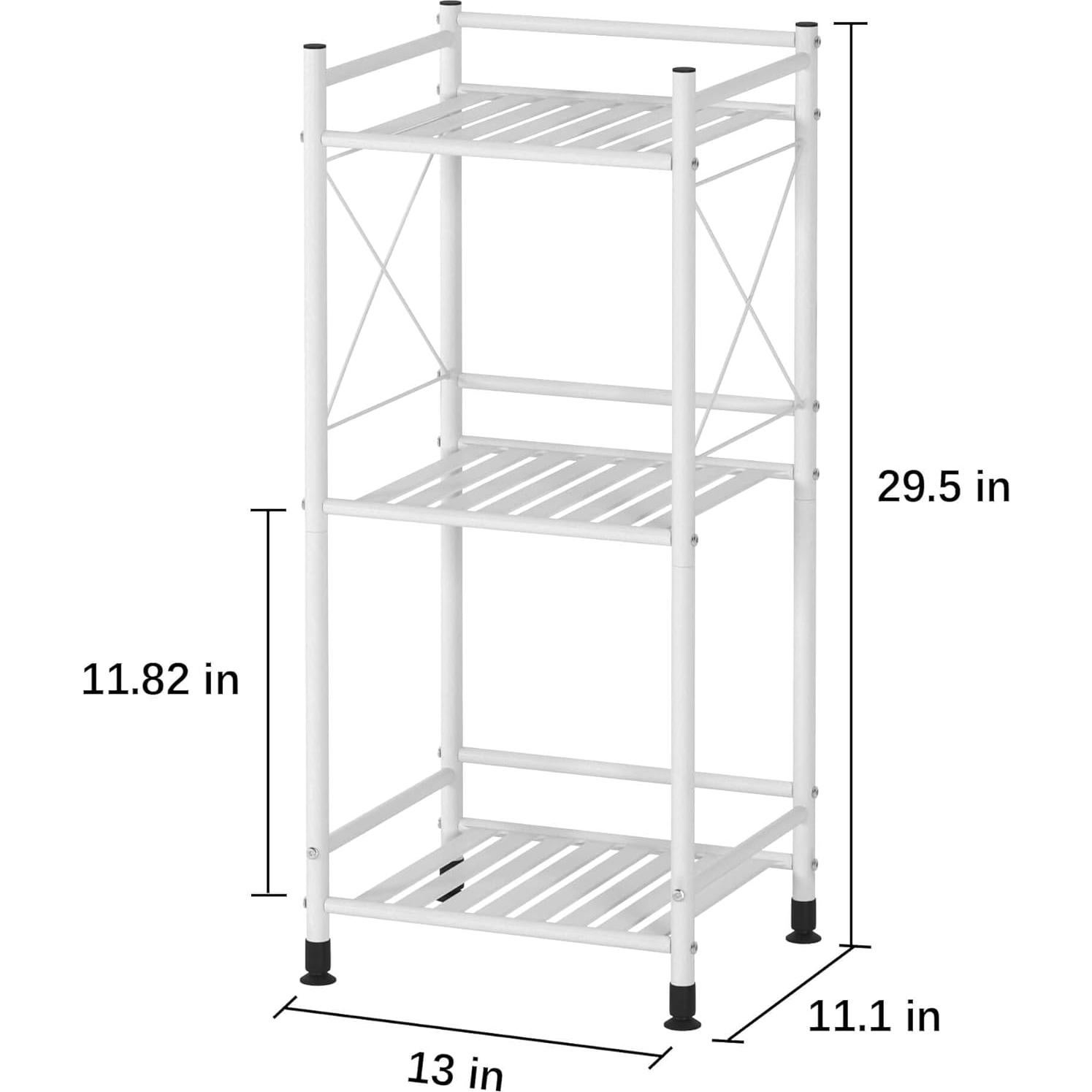 Estante de Almacenamiento TZAMLI 3 Niveles Metal Blanco