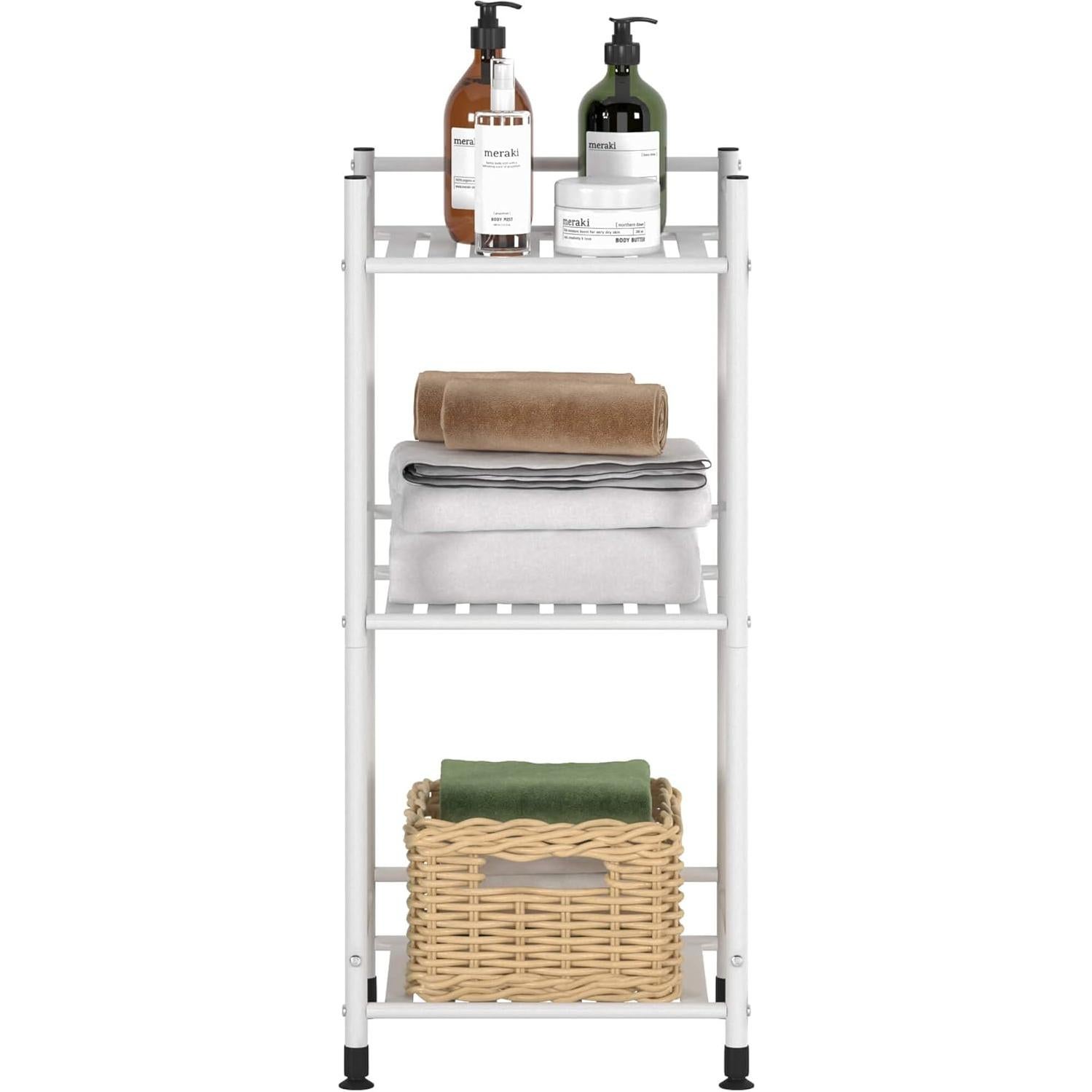 Estante de Almacenamiento TZAMLI 3 Niveles Metal Blanco