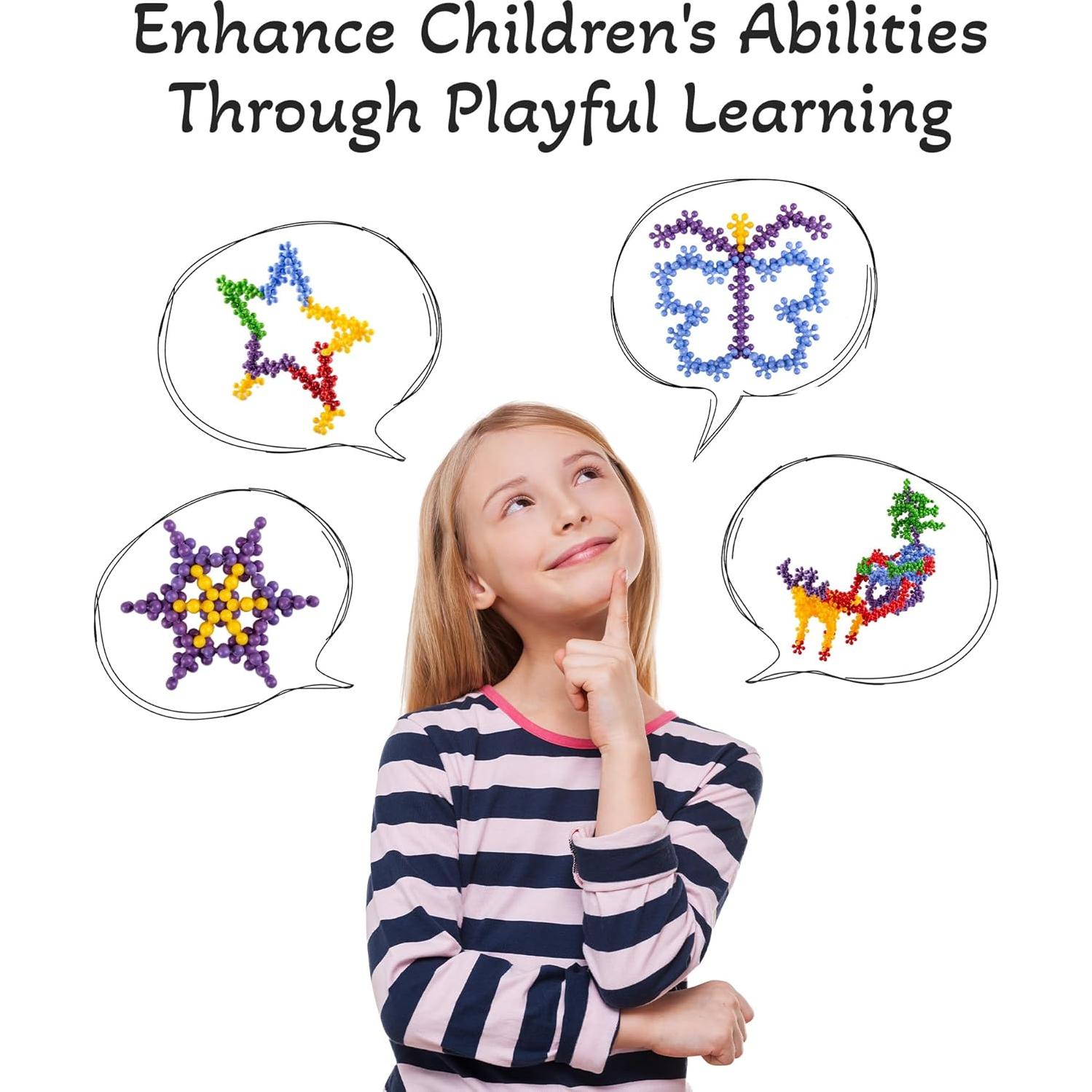 300 Piezas Bloques de Construcción Interconectables Hubsan