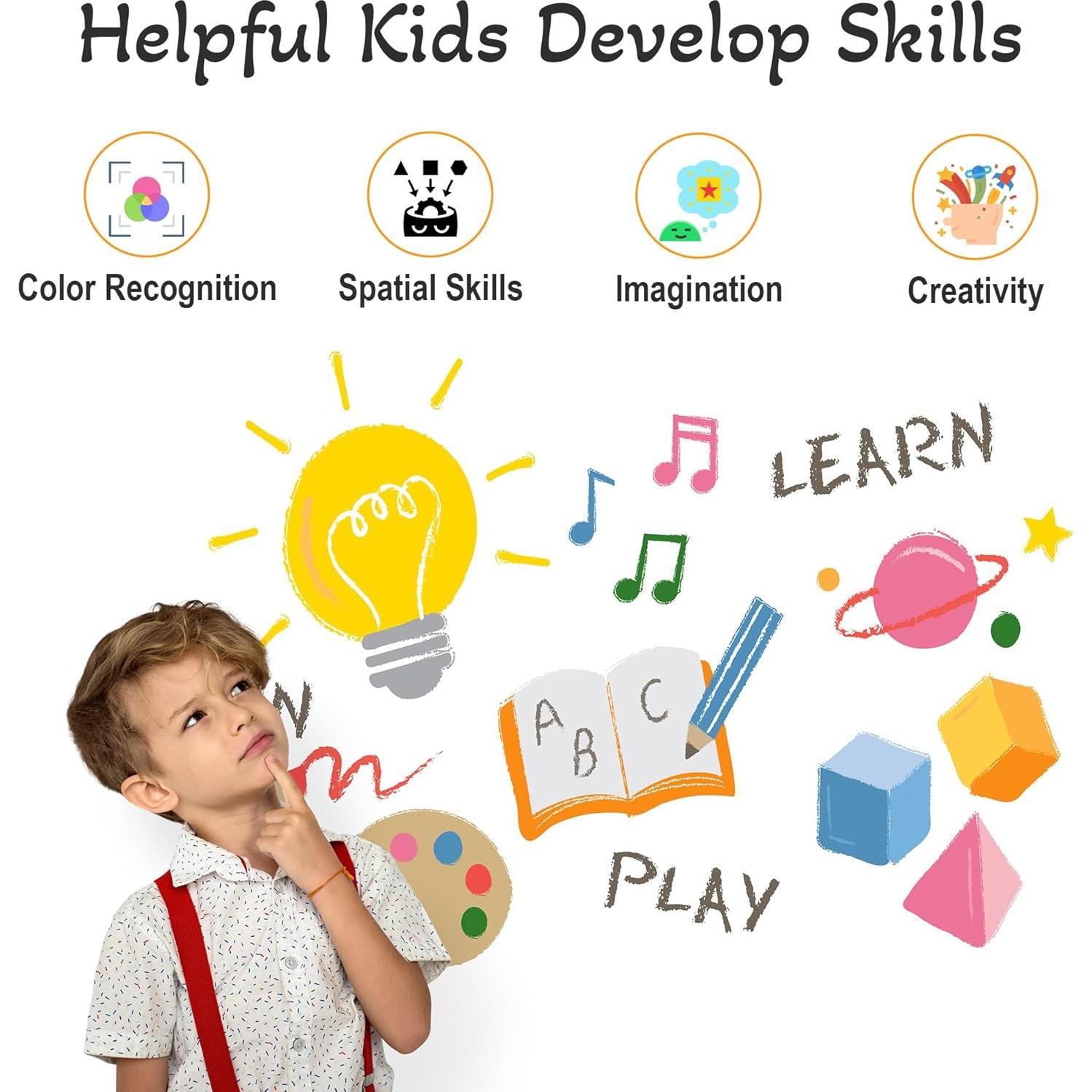 300 Piezas Bloques de Construcción Interconectables Hubsan