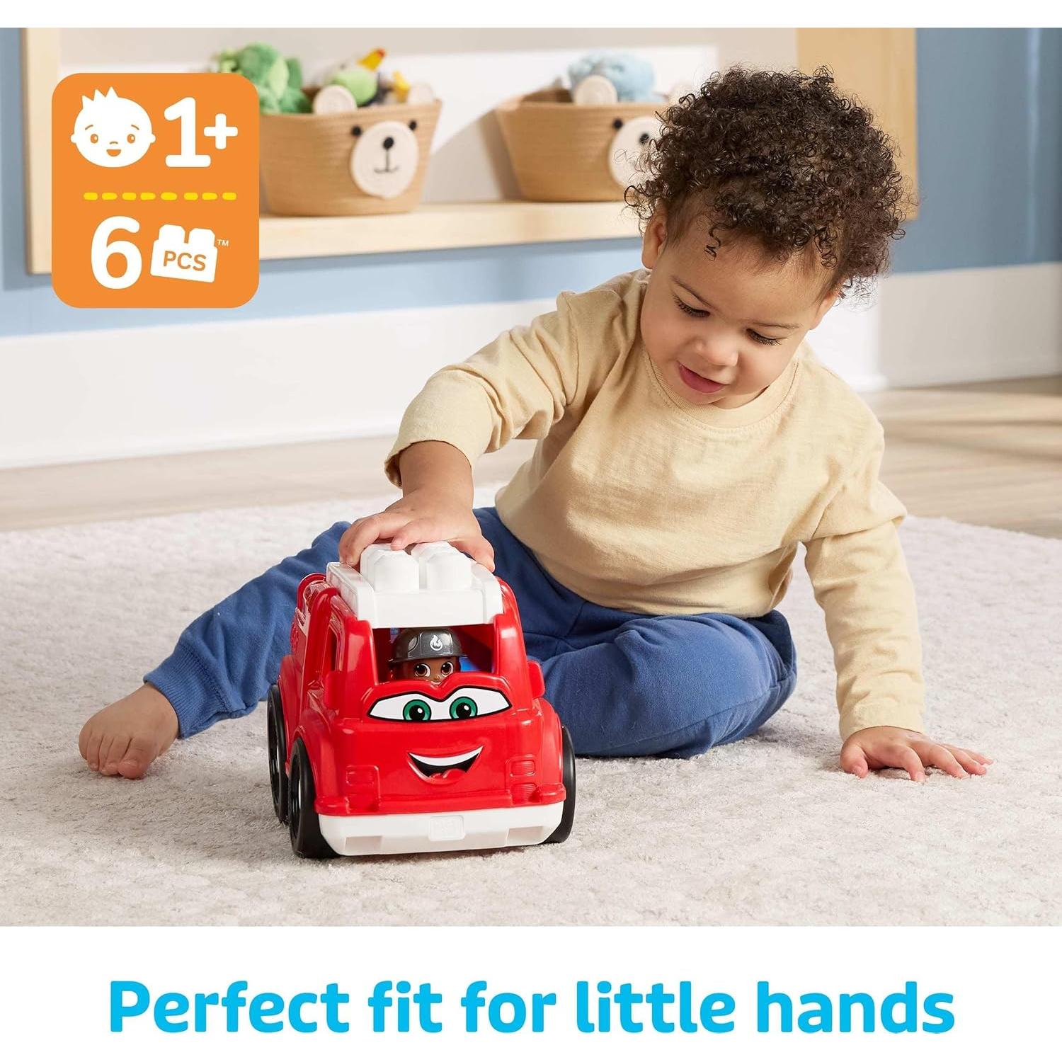 Juguete de Construcción Mega Bloks Camión de Bomberos Freddy 6 Piezas