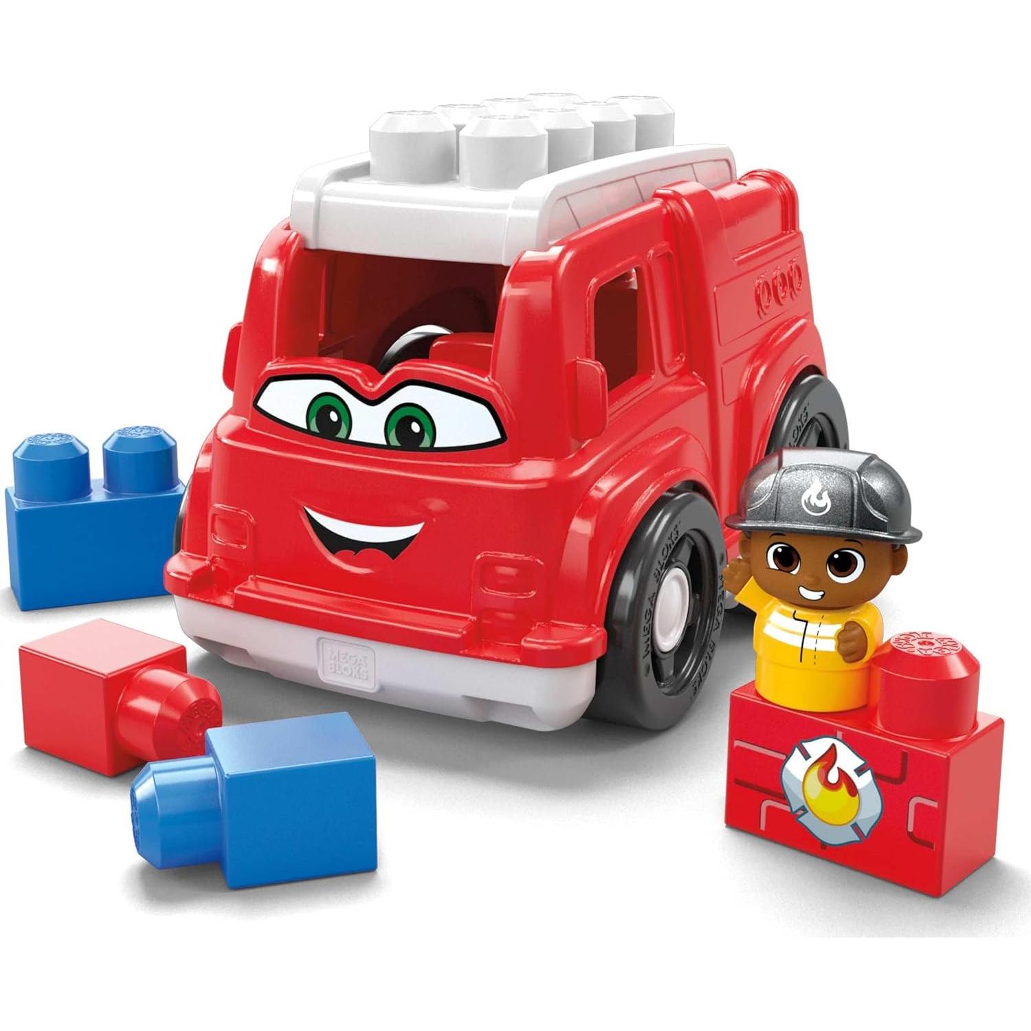 Juguete de Construcción Mega Bloks Camión de Bomberos Freddy 6 Piezas
