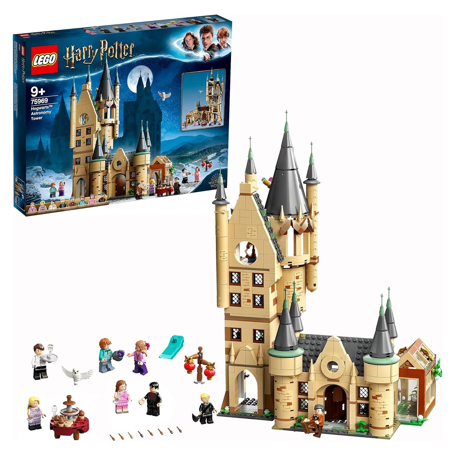 LEGO 75969 Harry Potter Hogwarts Astronomy Tower Building Toy for Children +9 Years with 8 Mini Figures