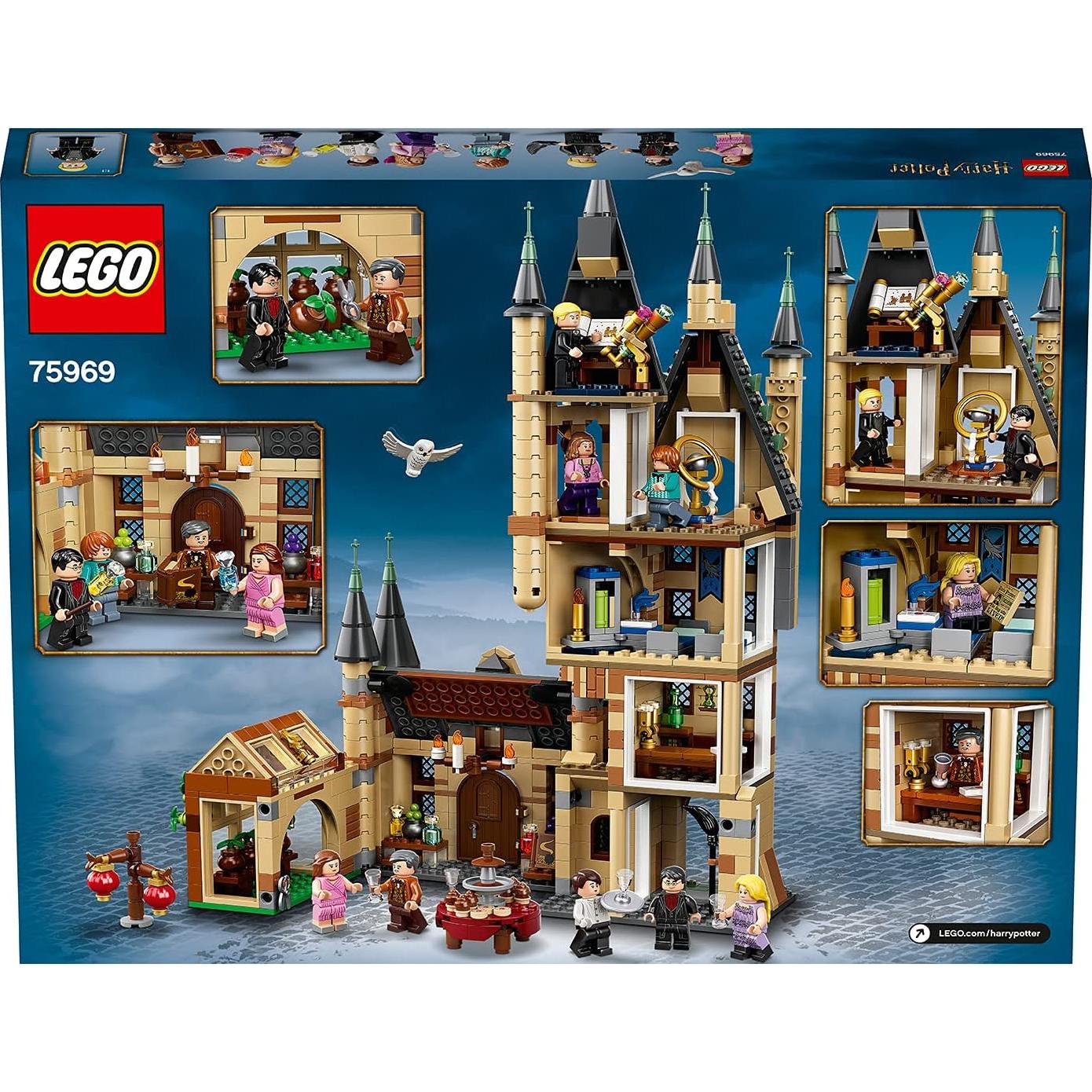 LEGO 75969 Harry Potter Hogwarts Astronomy Tower Building Toy for Children +9 Years with 8 Mini Figures
